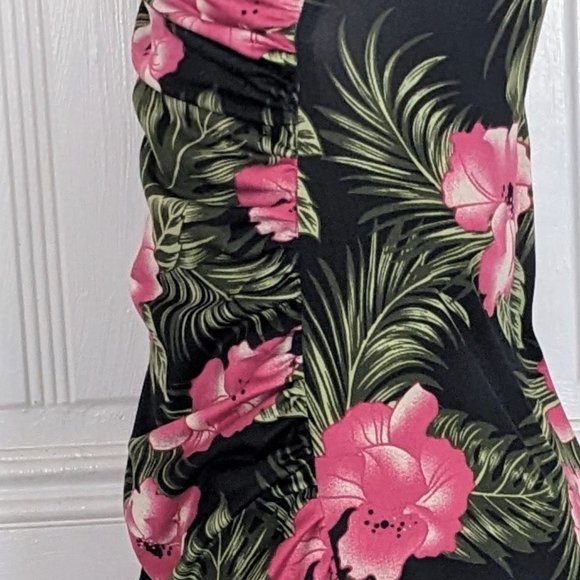 Pinup Couture Tiki Hibiscus Dress PUG - Picture 7 of 10